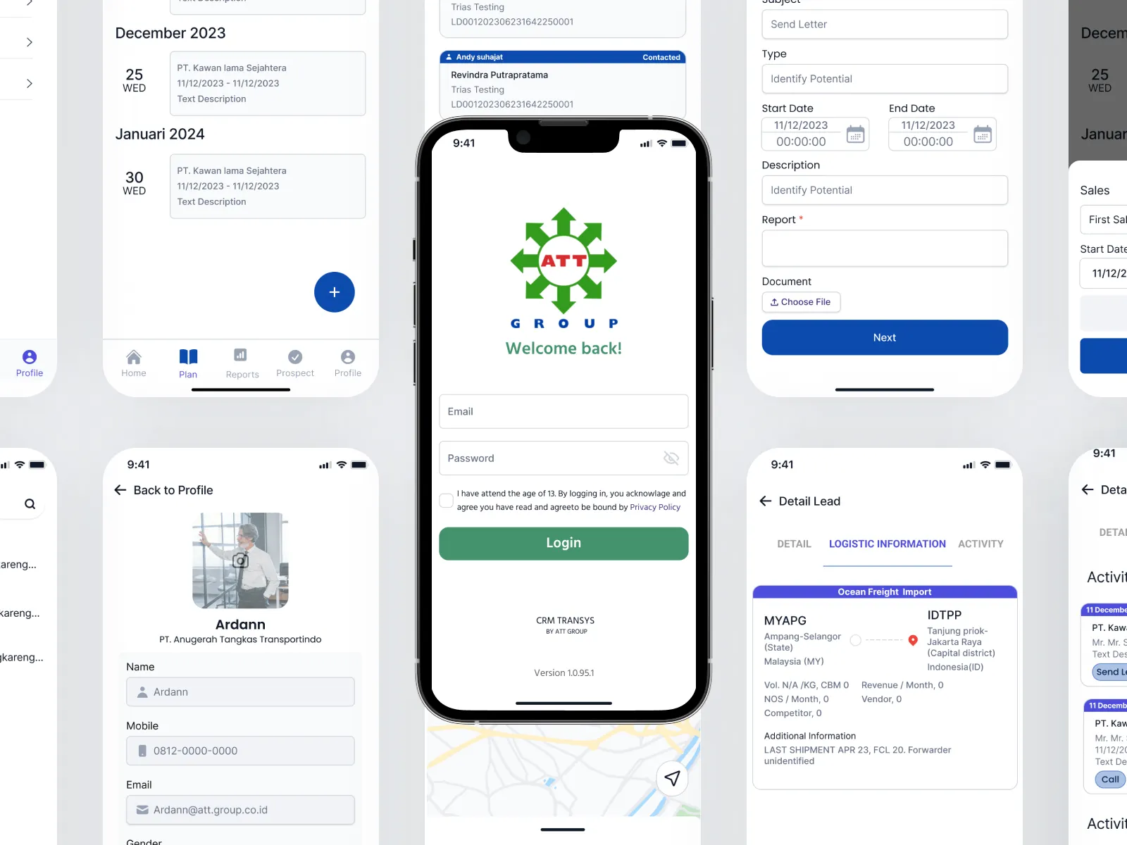 UI/UX Mobile CRM App Design
